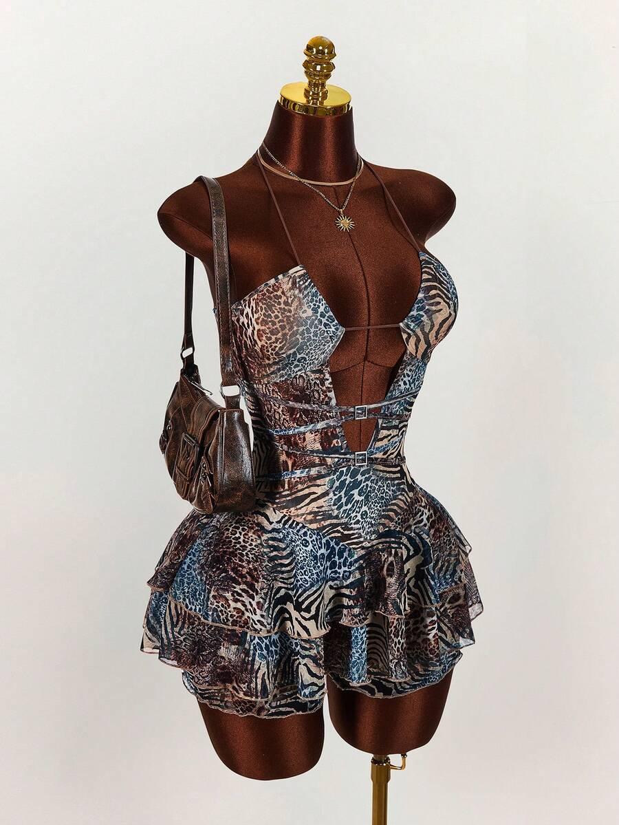 AMPLOVA KOMBINEZON ANIMAL PRINT S06__S