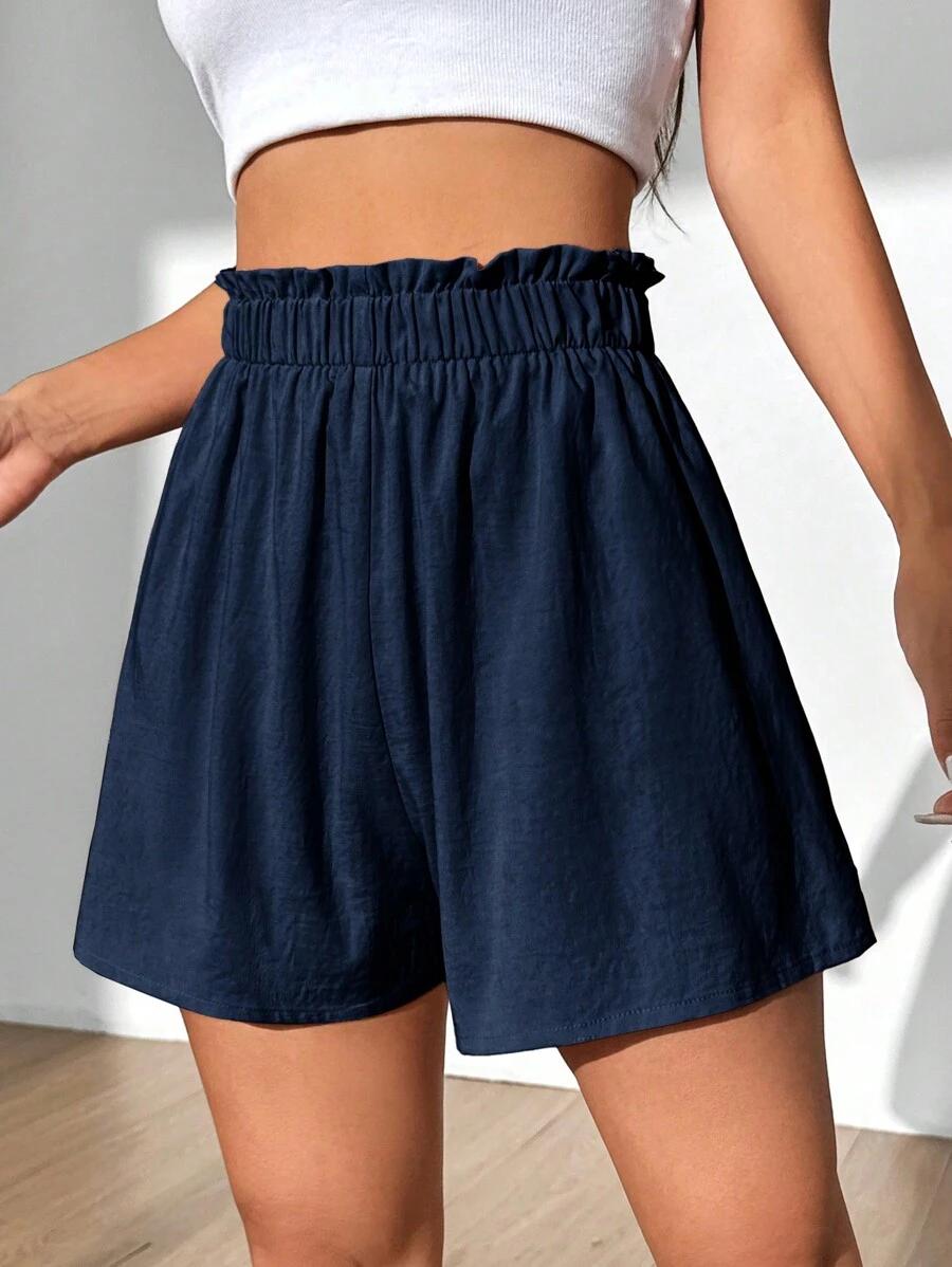 SHEIN GRANATOWE SPODENKI WYSOKI STAN S06__M