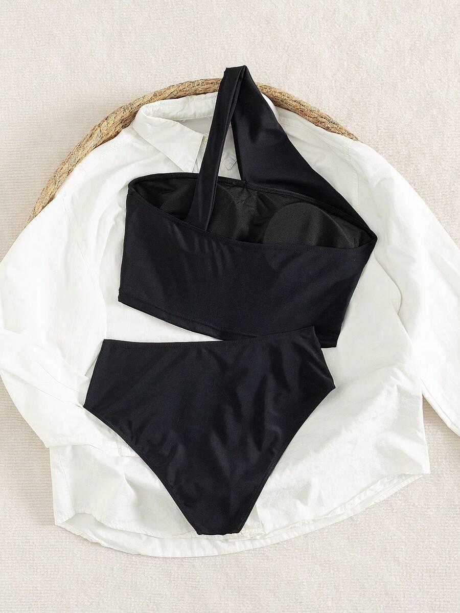 SWIM CHICCIA CZARNY ASYMETRYCZNY KOMPLET BIKINI S09__S