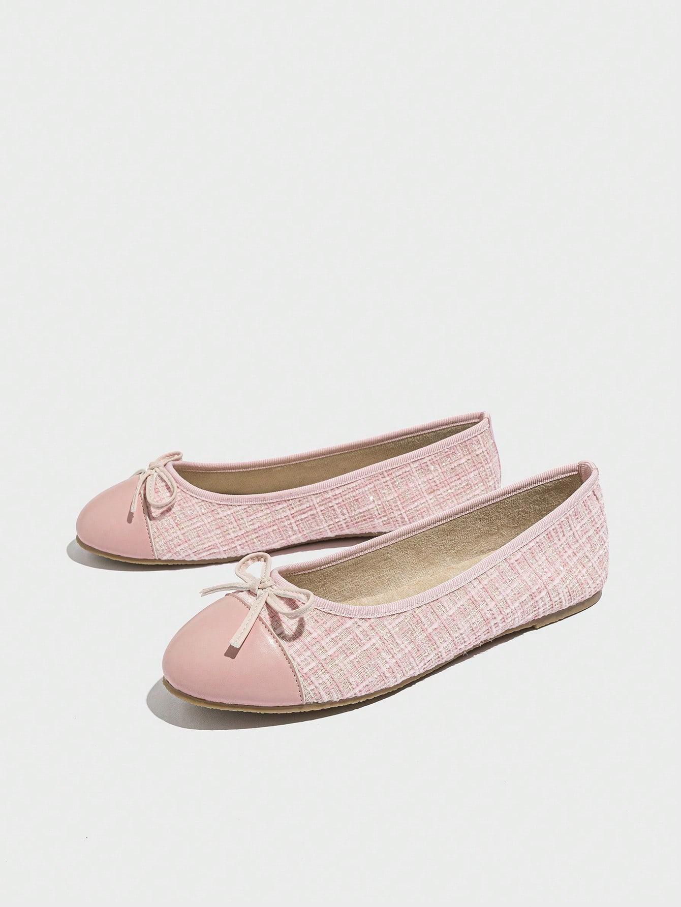 SHEIN RÓŻOWE BALERINY KOKARDA S06__41