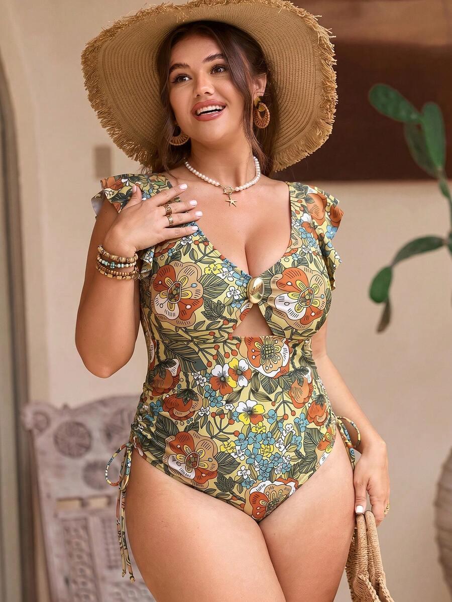 SHEIN JEDNOCZĘŚCIOWY STRÓJ KĄPIELOWY WZÓR S09__46