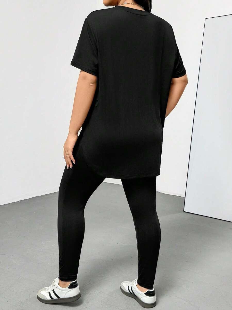SHEIN KLASYCZNY CZARNY T-SHIRT S06__52