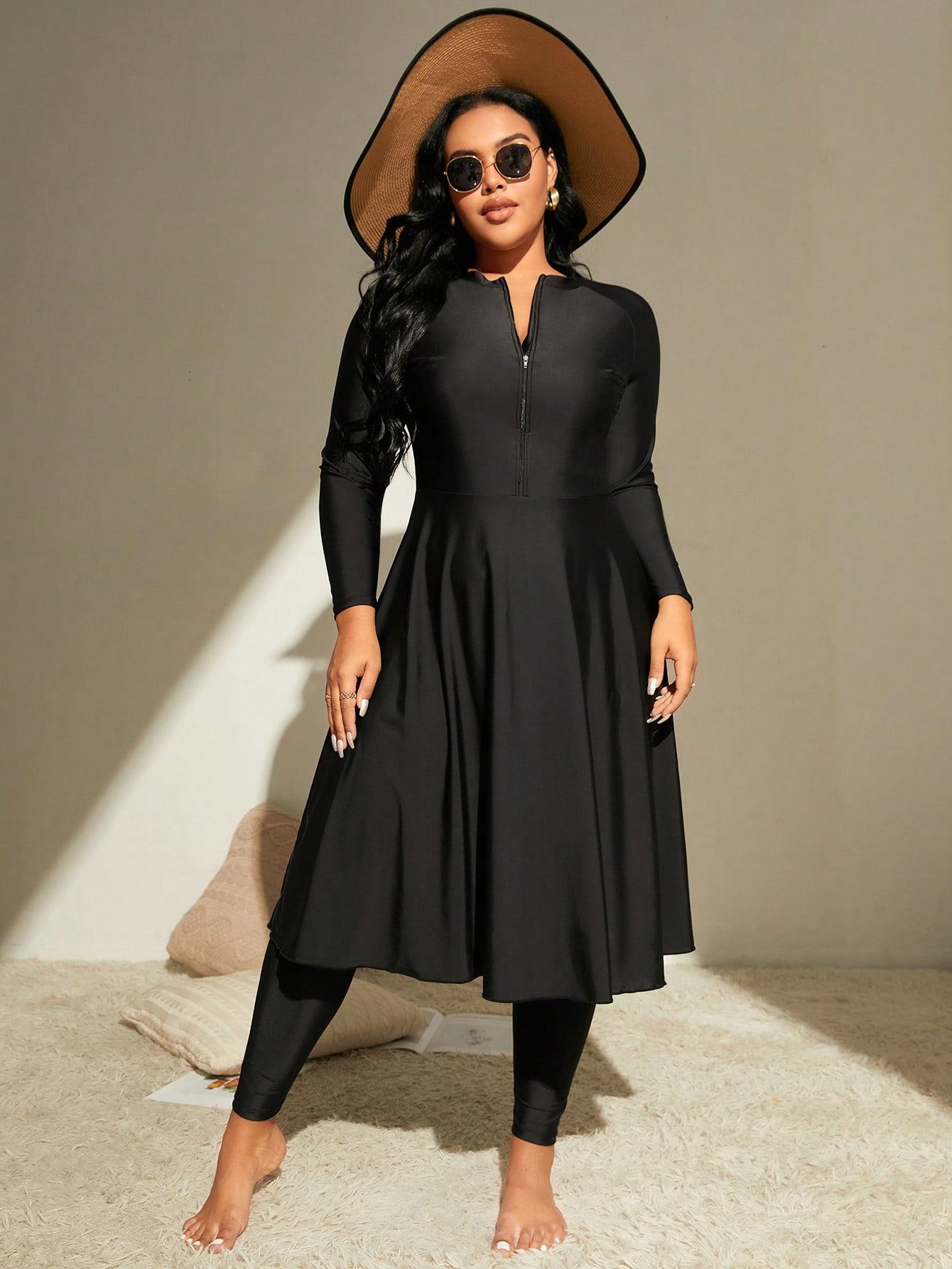 SHEIN CZARNY DWUCZĘŚCIOWY STRÓJ KĄPIELOWY S09__52