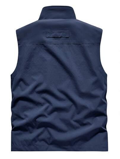 SHEIN GRANATOWA KAMIZELKA ZAMEK S06__3XL