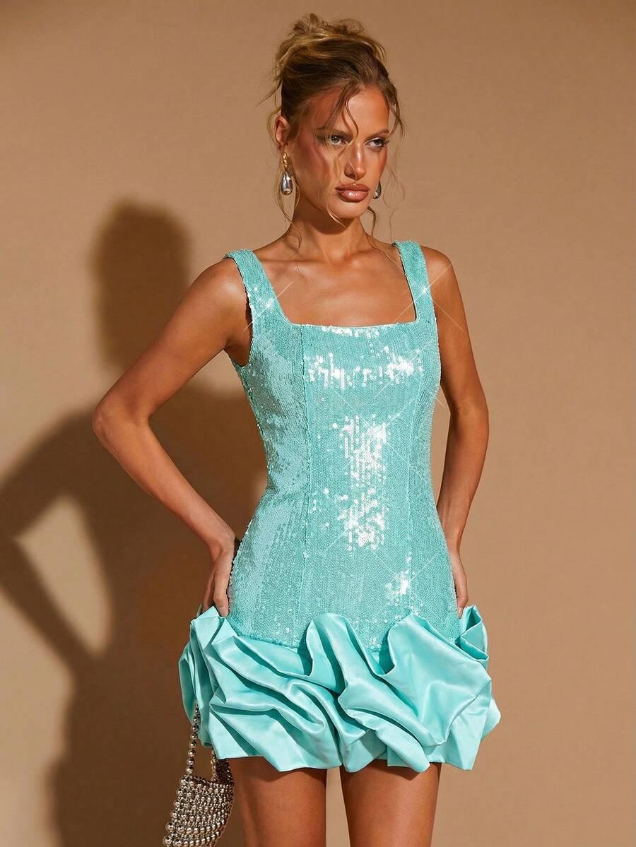 COSMINA MINI SUKIENKA CEKINY S06__M