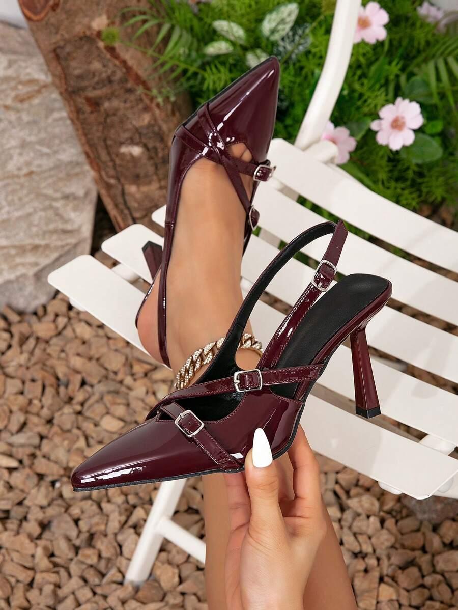 SHEIN BORDOWE LAKIEROWANE CZÓŁENKA S06__39