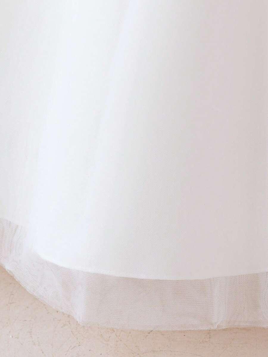 SHEIN BIAŁA SUKIENKA KOKARDA S06__150