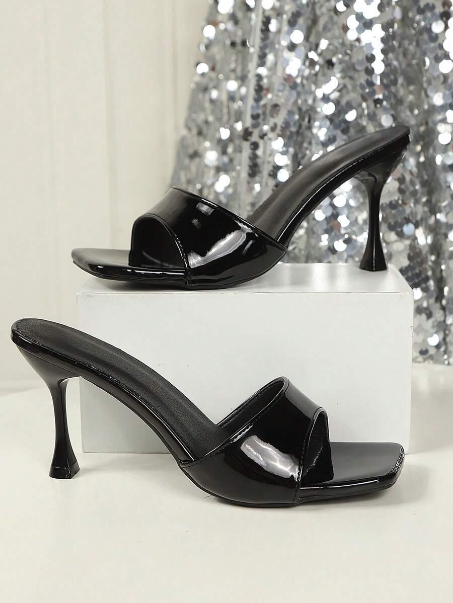SHEIN CZARNE KLAPKI OBCAS S06__39,5