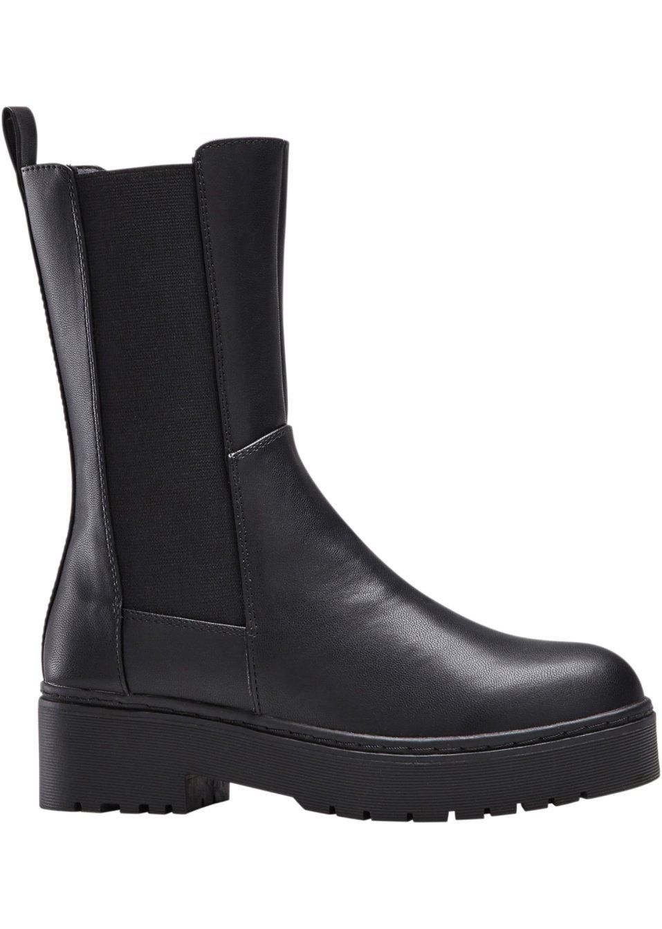 RAINBOW CZARNE BOTKI ZAMEK W01__40