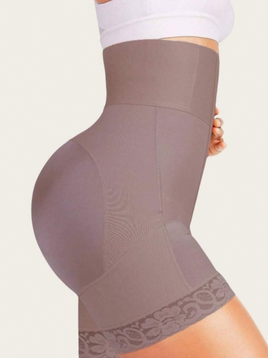 SHEIN BRĄZOWE SPODENKI MODELUJĄCE S06__S