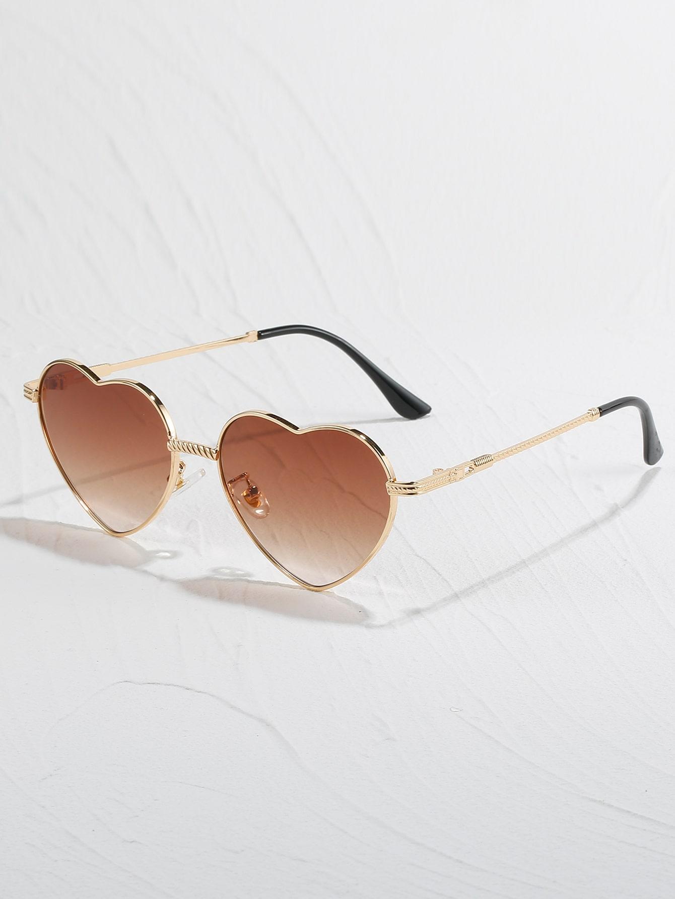 SHEIN OKULARY W KSZTAŁCIE SERCA S07