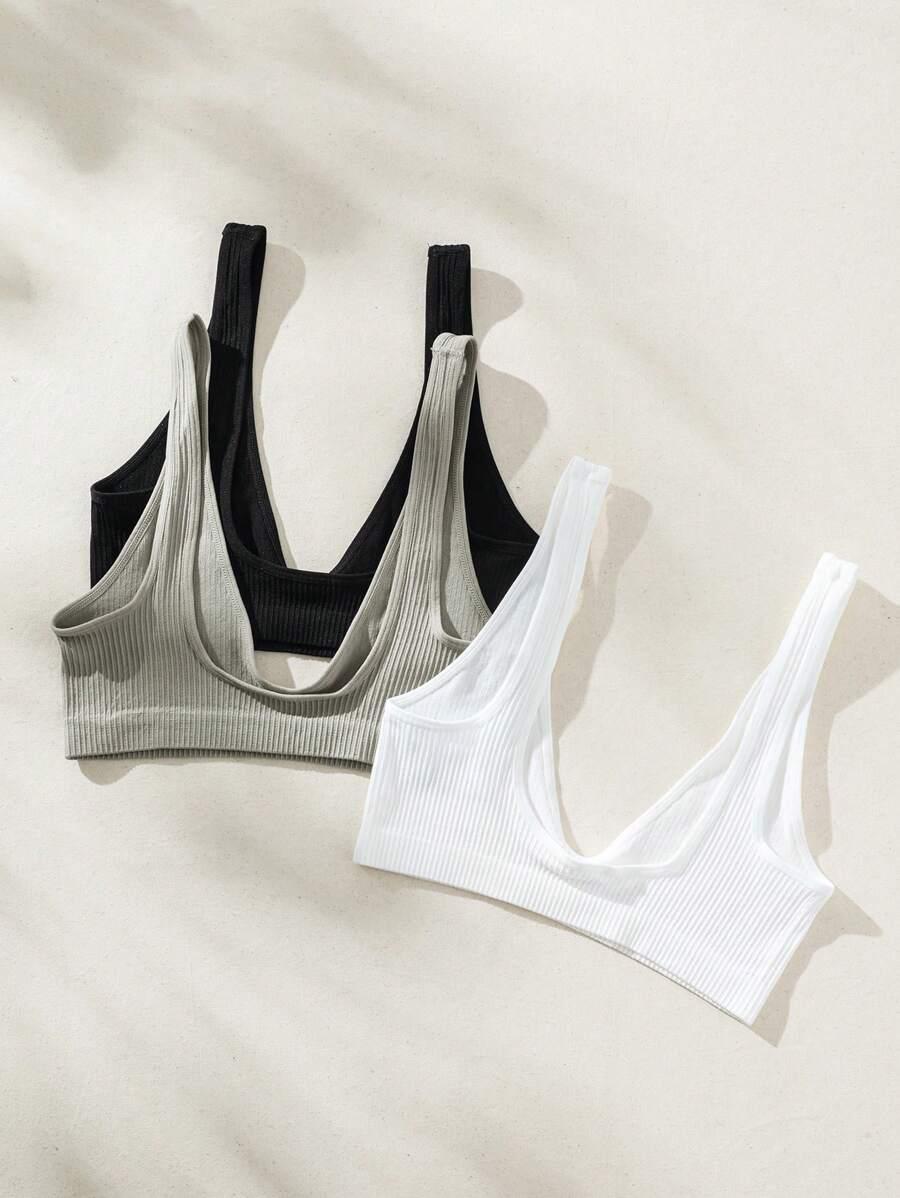 SHEIN BIUSTONOSZ MIĘKKI PRĄŻEK 3-PACK S09__S