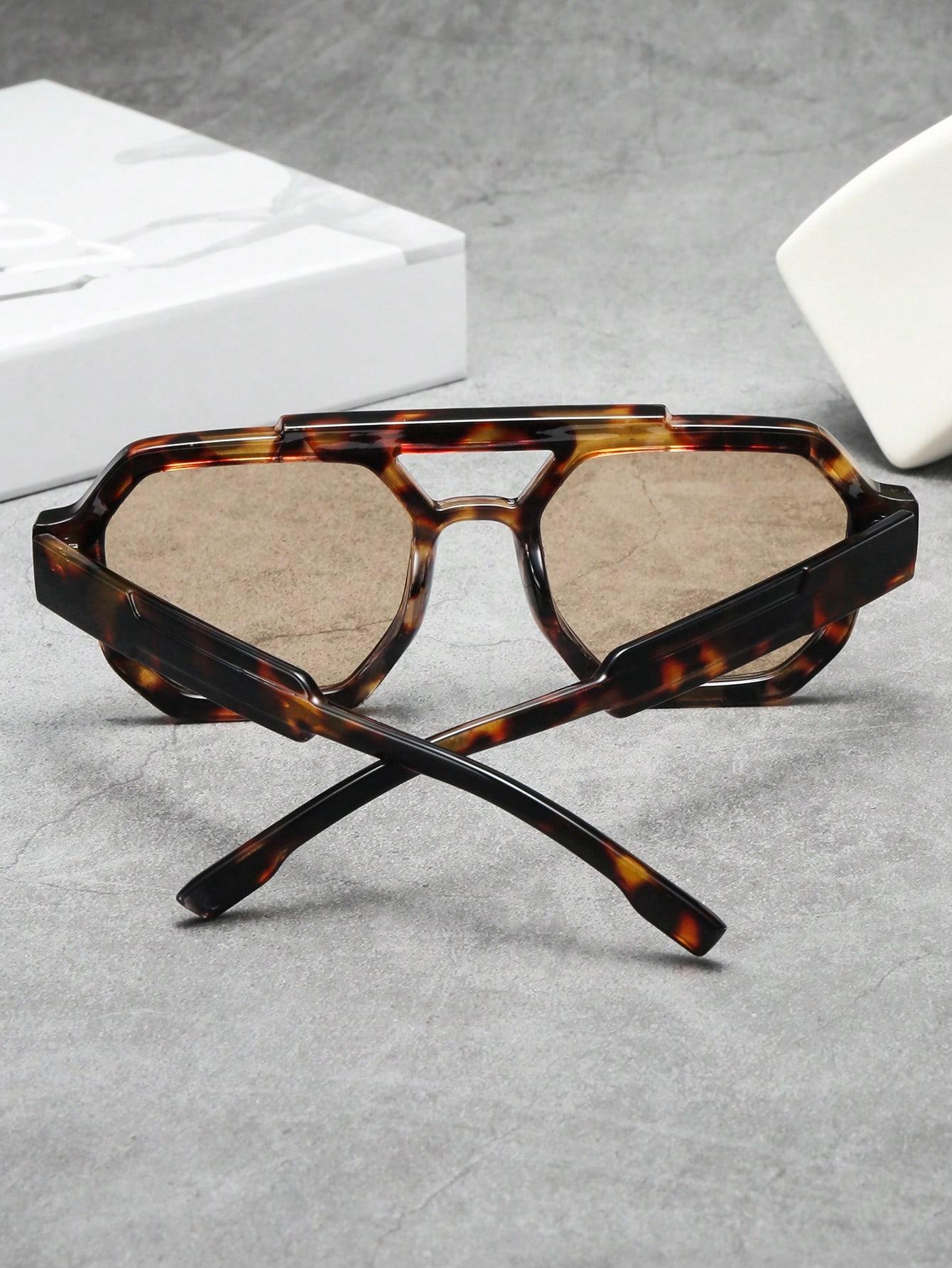 SHEIN OKULARY PRZECIWSŁONECZNE ANIMAL PRINT S07