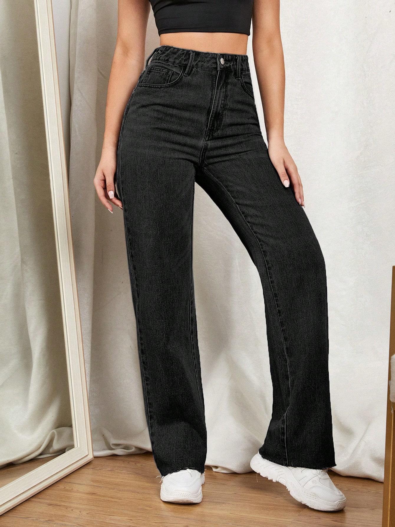 SHEIN CZARNE SPODNIE JEANS S06__M
