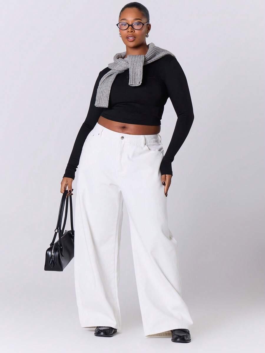 MUSERA BIAŁE SPODNIE JEANSOWE S06__46
