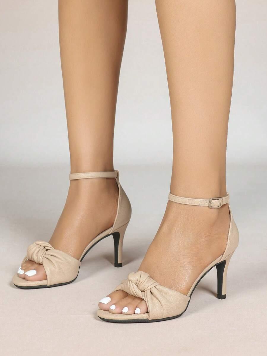 SHEIN BEŻOWE SANDAŁY OBCAS S06__38