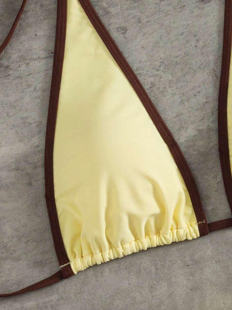 SHEIN DWUCZĘŚCIOWY STRÓJ KĄPIELOWY S09__L