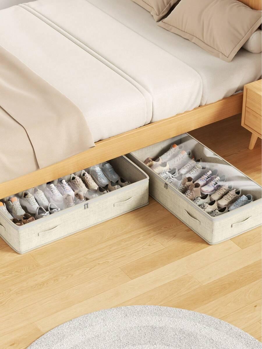 SHEIN BEŻOWE PUDEŁKO ORGANIZER S07__80X45X20