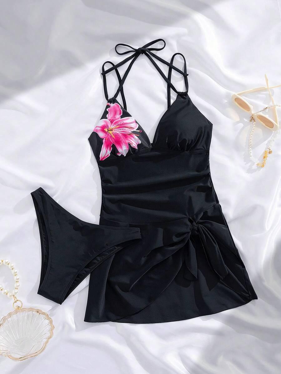 SHEIN DWUCZĘŚCIOWY STRÓJ KĄPIELOWY S09__XL