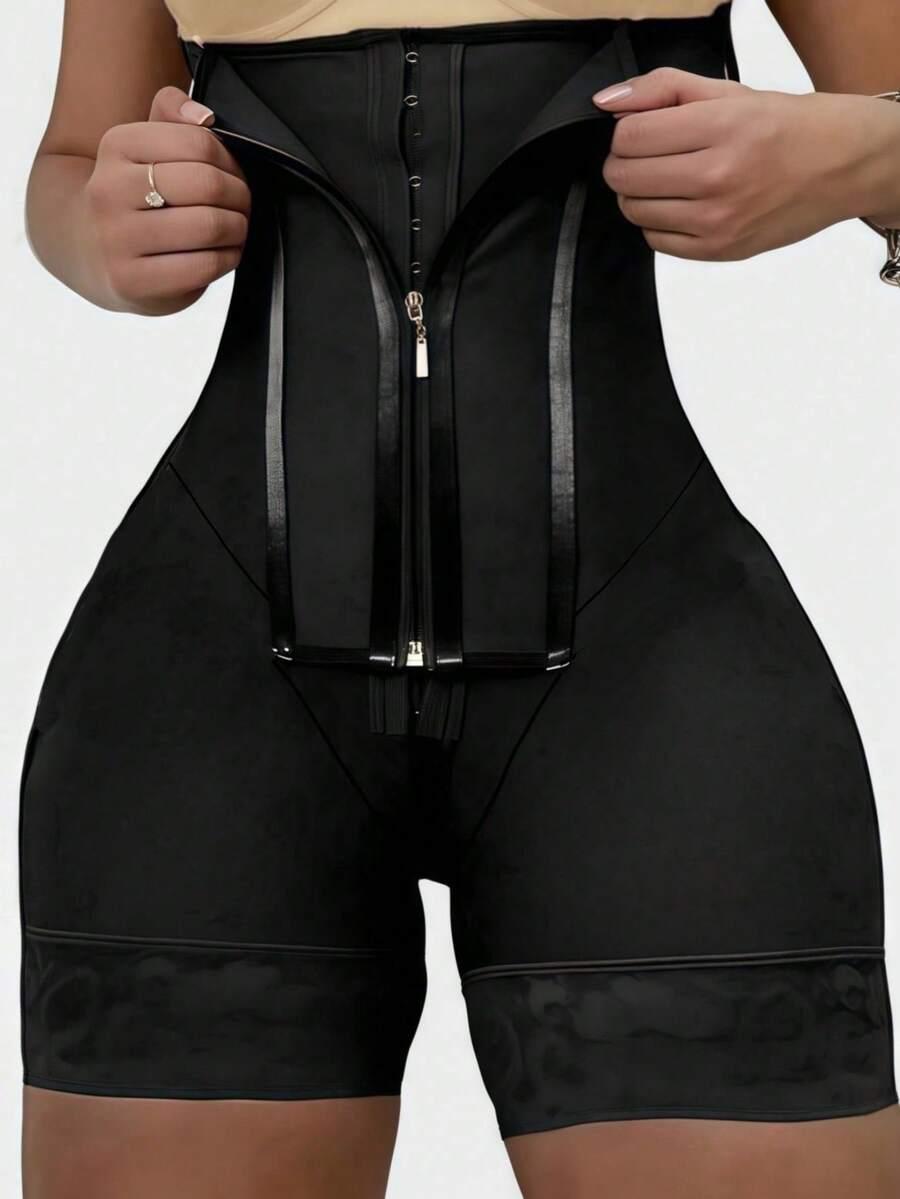 SHEIN CZARNE MODELUJĄCE SPODENKI S06__XXL