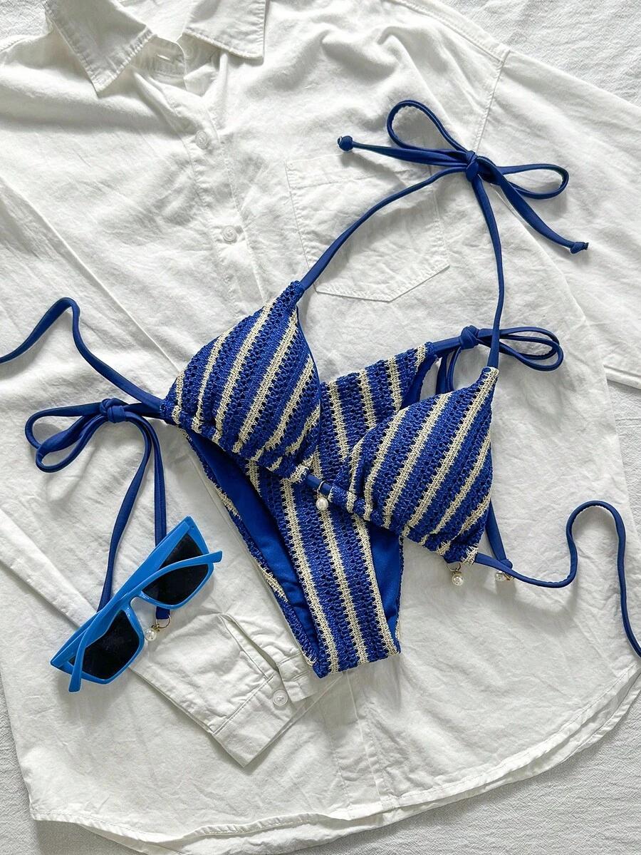 SHEIN DWUCZĘŚCIOWY STRÓJ KĄPIELOWY S09__XXS