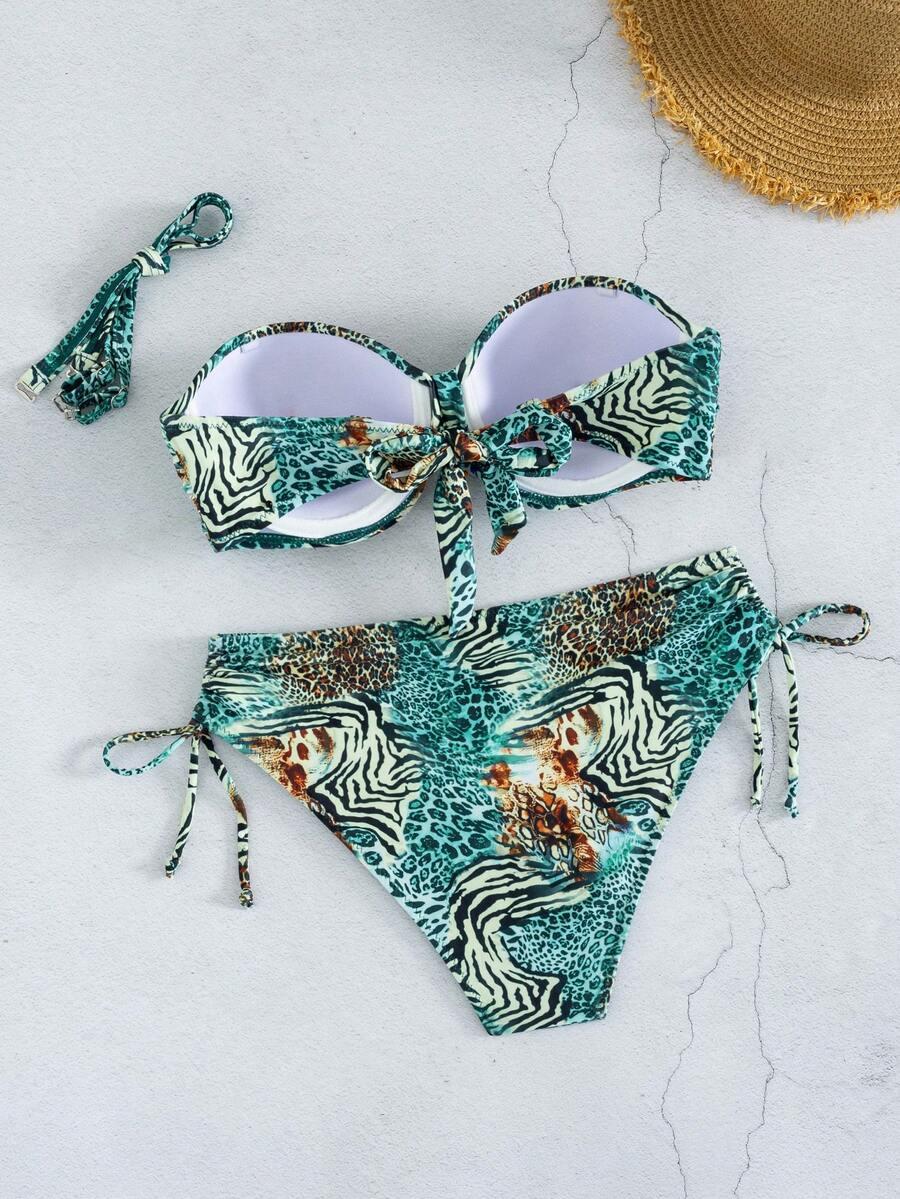 SHEIN DWUCZĘŚCIOWY STRÓJ KĄPIELOWY S09__L
