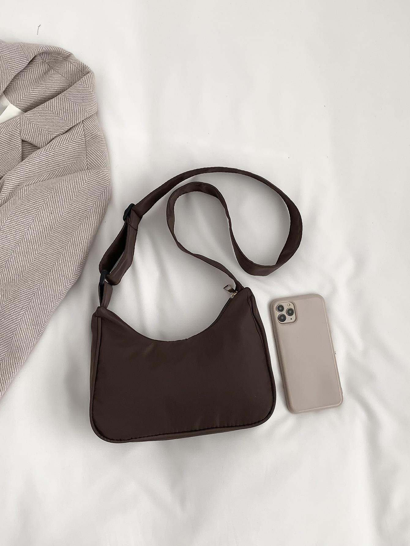 SHEIN BRĄZOWA TOREBKA NA RAMIĘ S07__18X23CM