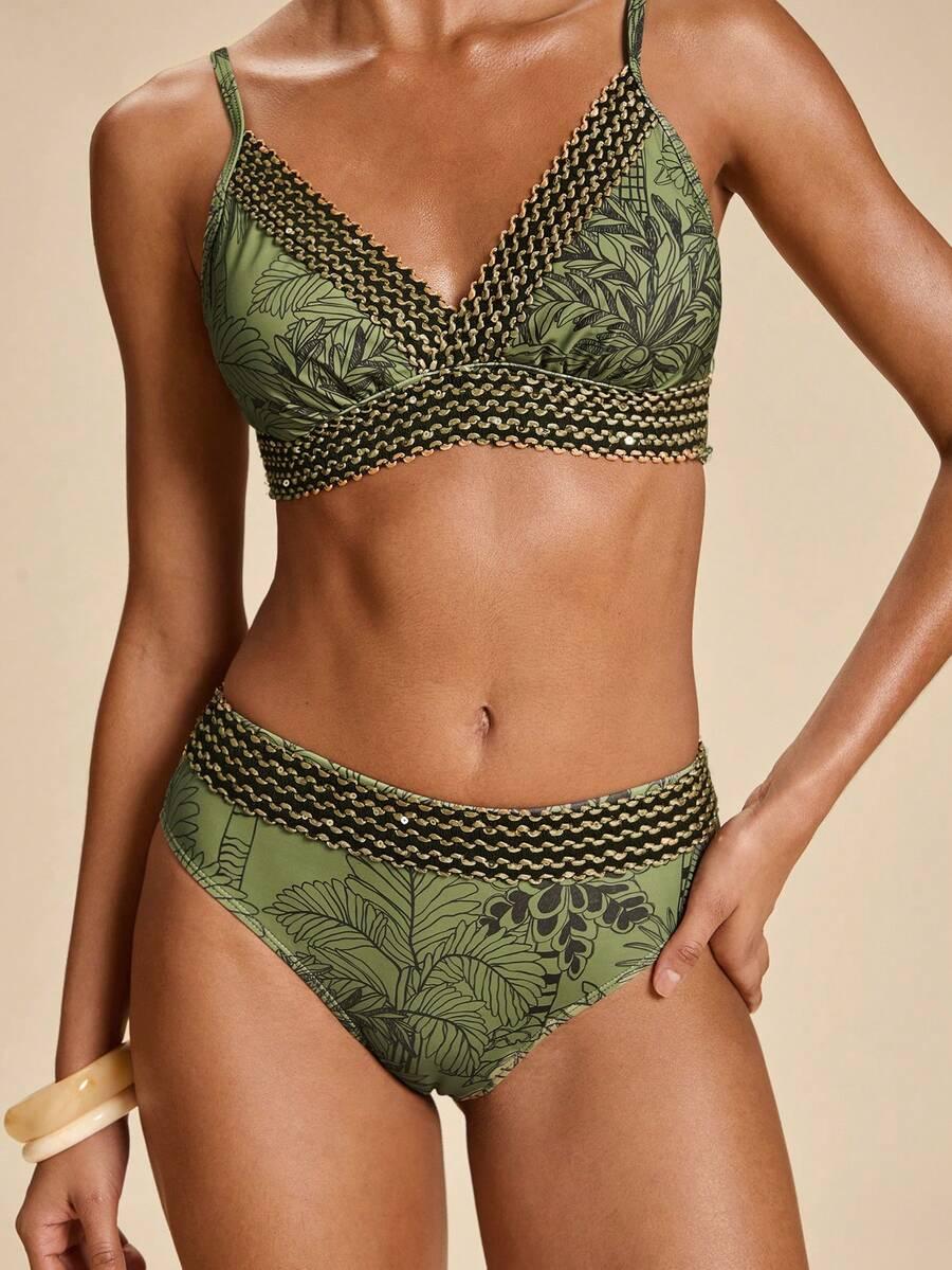 SHEIN DWUCZĘŚCIOWY STRÓJ KĄPIELOWY S09__M