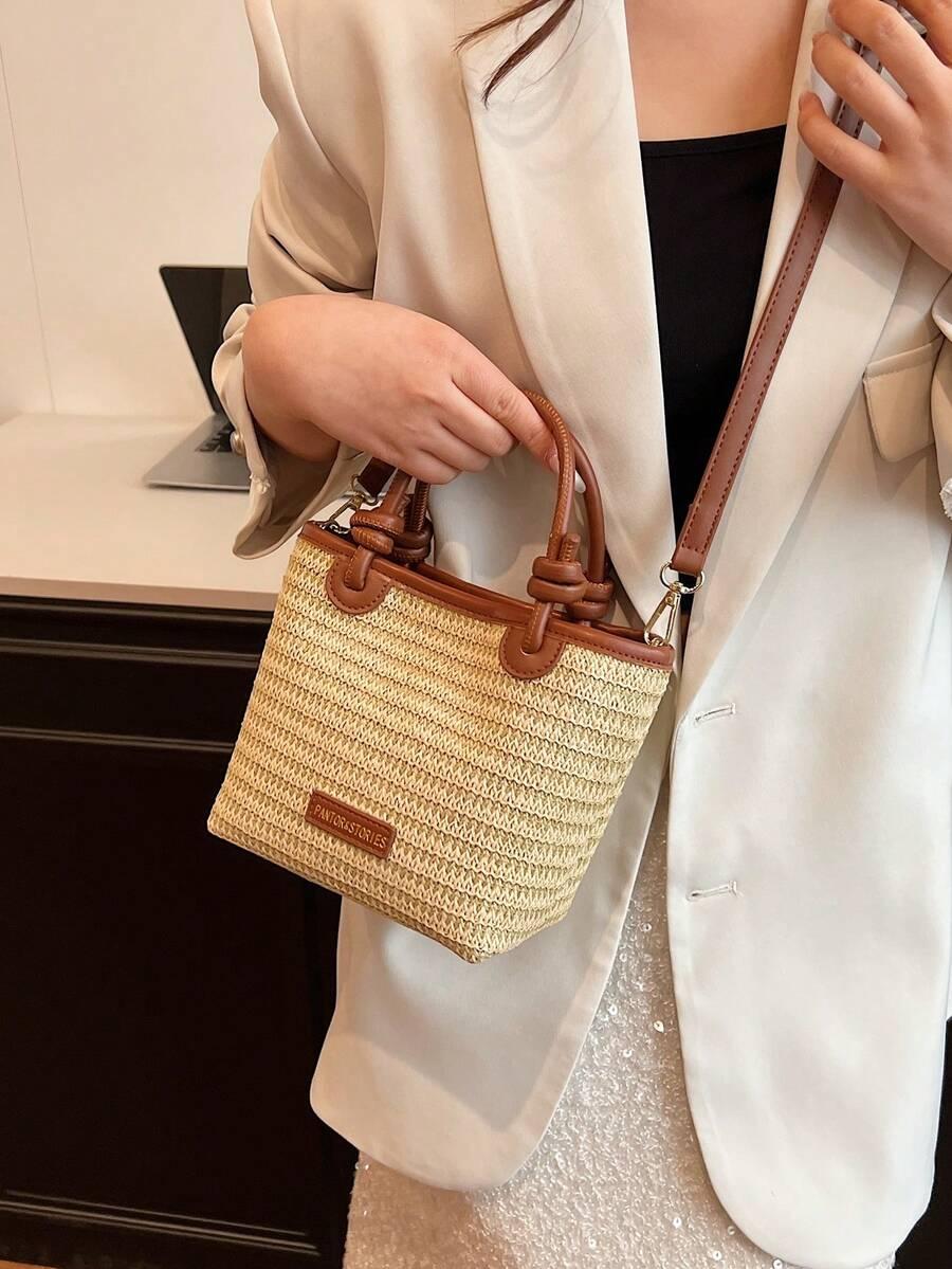 SHEIN BRĄZOWA TORBA NA RAMIĘ S07