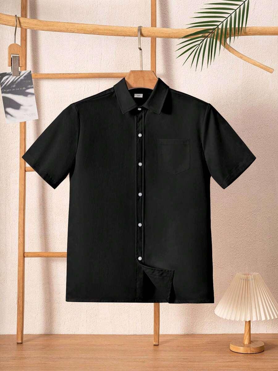 SHEIN CZARNA KOSZULA GUZIKI S06__166-172