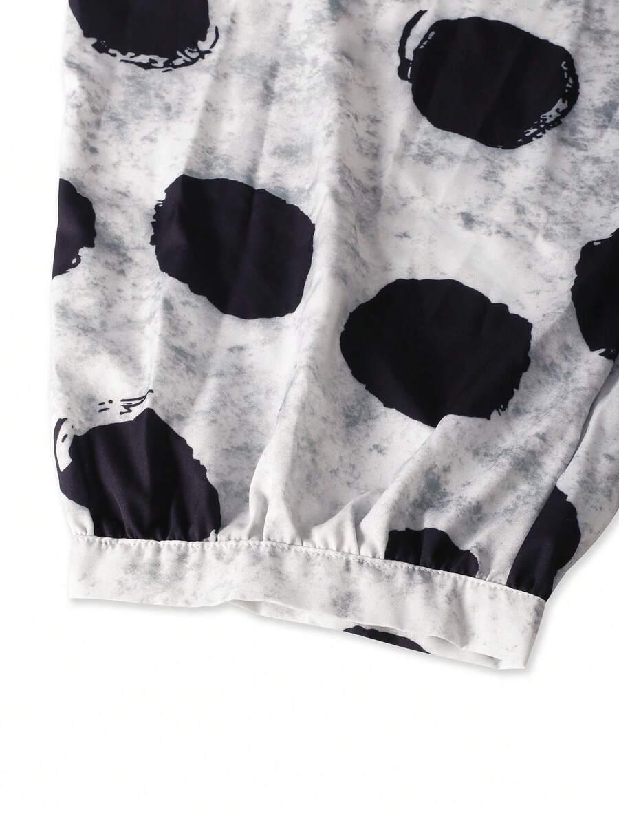 SHEIN SPODNIE WZÓR GROSZKI S06__46