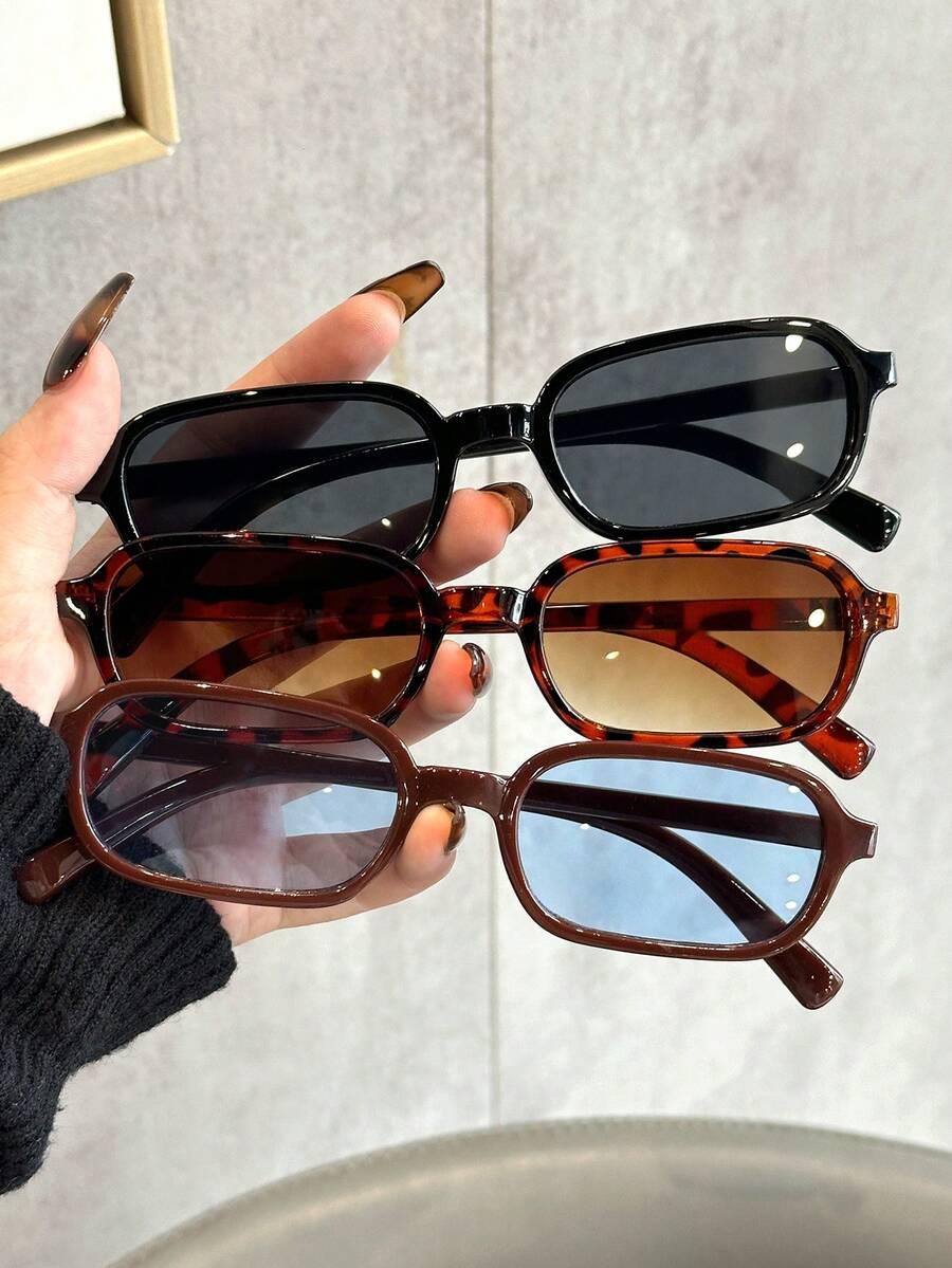 SHEIN CZARNE OKULARY PRZECIWSŁONECZNE S07