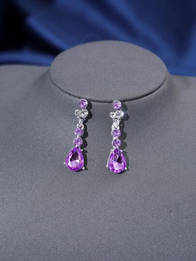 SHEIN KOMPLET NASZYJNIK KOLCZYKI DIADEM S07