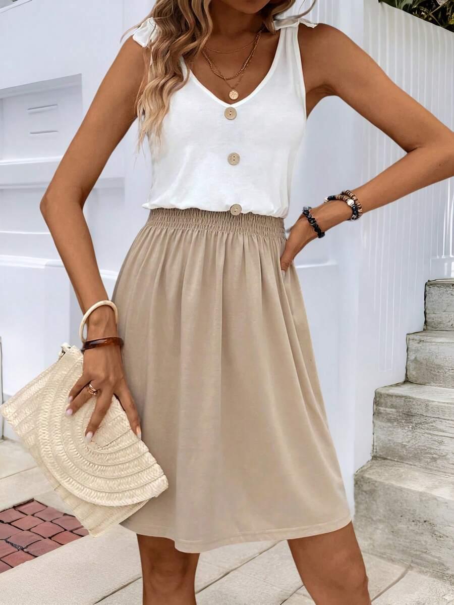 SHEIN MINI SUKIENKA KONTRAST S06__S
