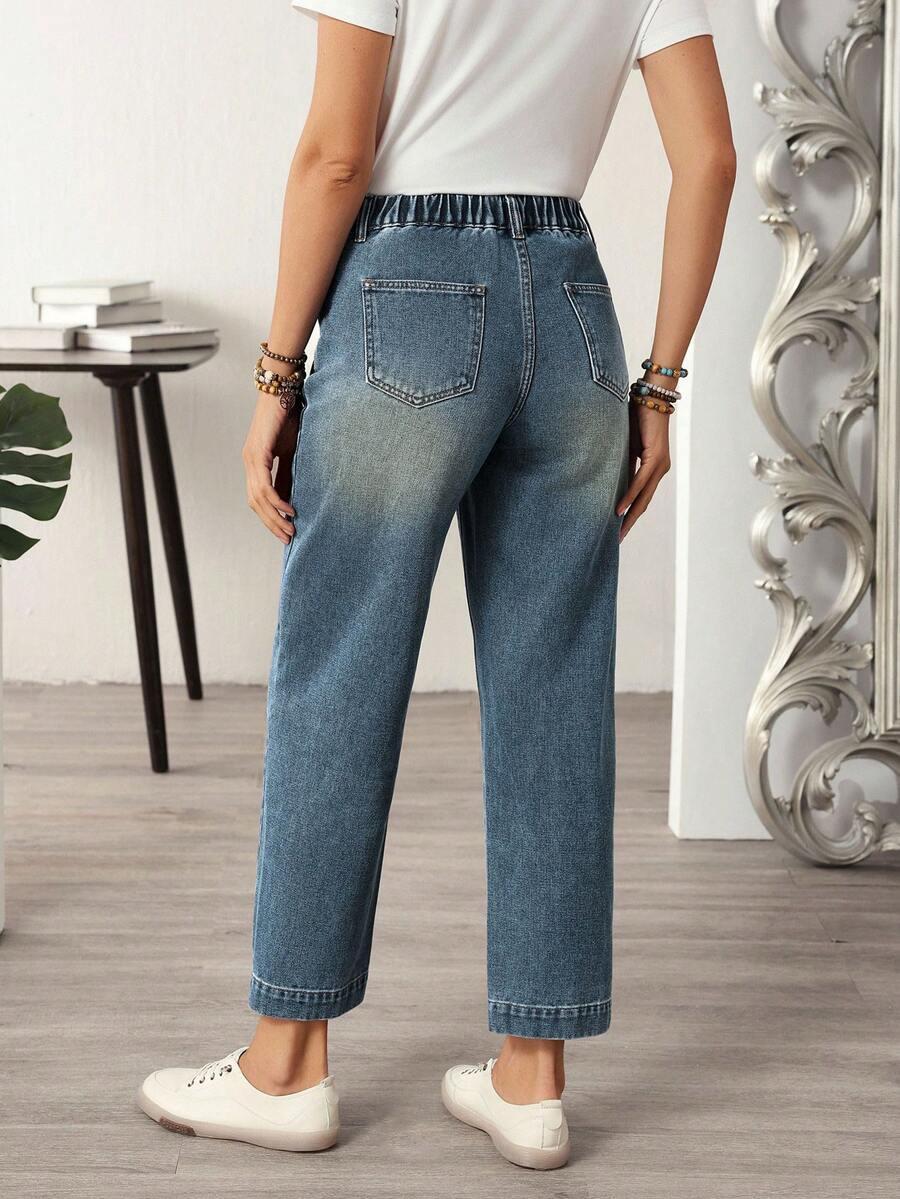 EMERY ROSE NIEBIESKIE SPODNIE JEANS S06__46