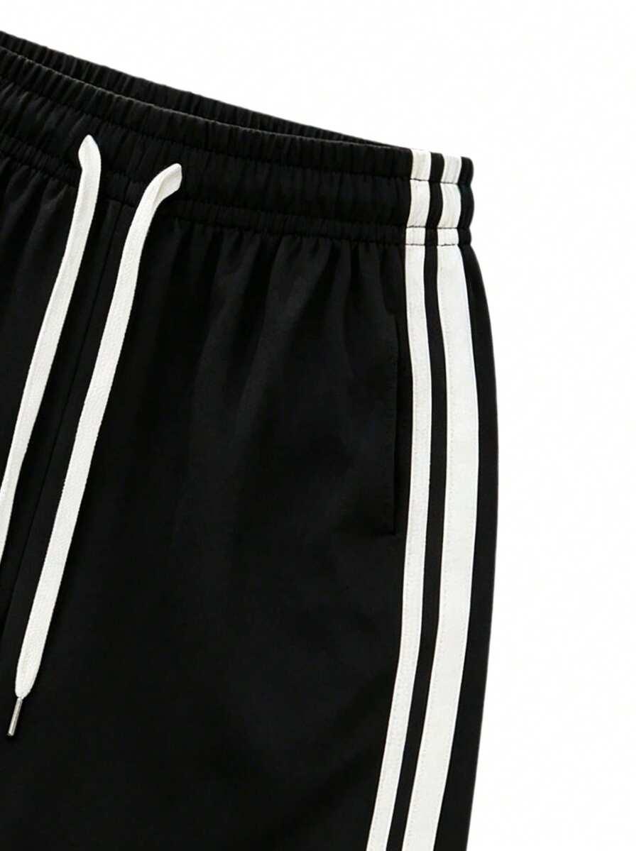 SHEIN CZARNE SPODENKI WIĄZANIE S09__L