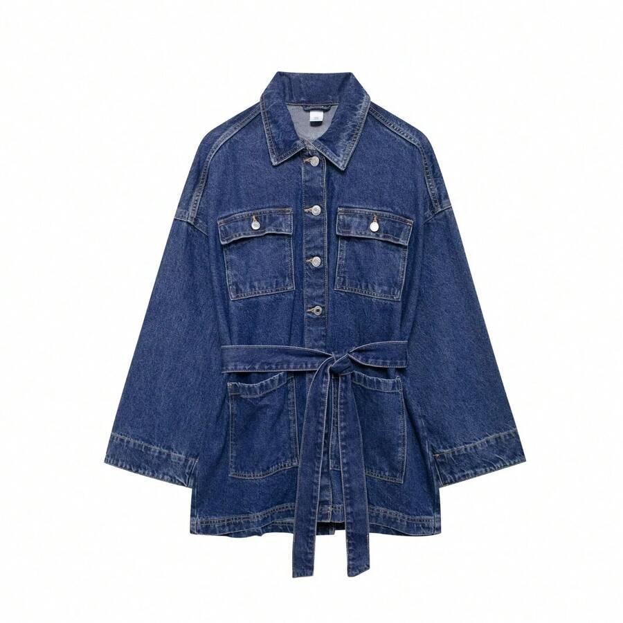 SHEIN NIEBIESKA KURTKA JEANSOWA S06__M