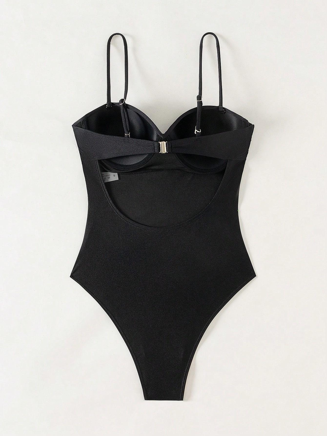 SHEIN JEDNOCZĘŚCIOWY STRÓJ KĄPIELOWY S09__M