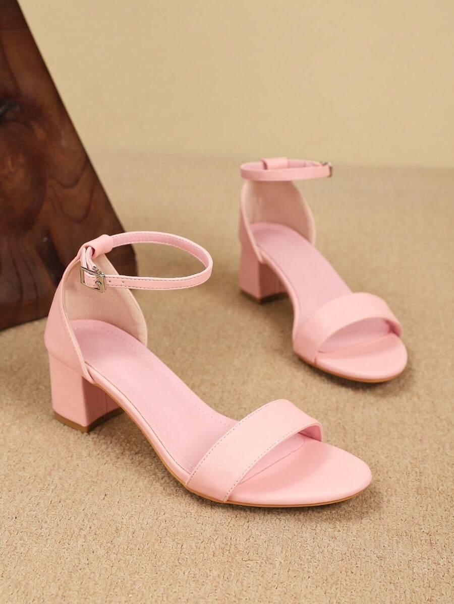 SHEIN RÓŻOWE SANDAŁY OBCAS S06__39,5