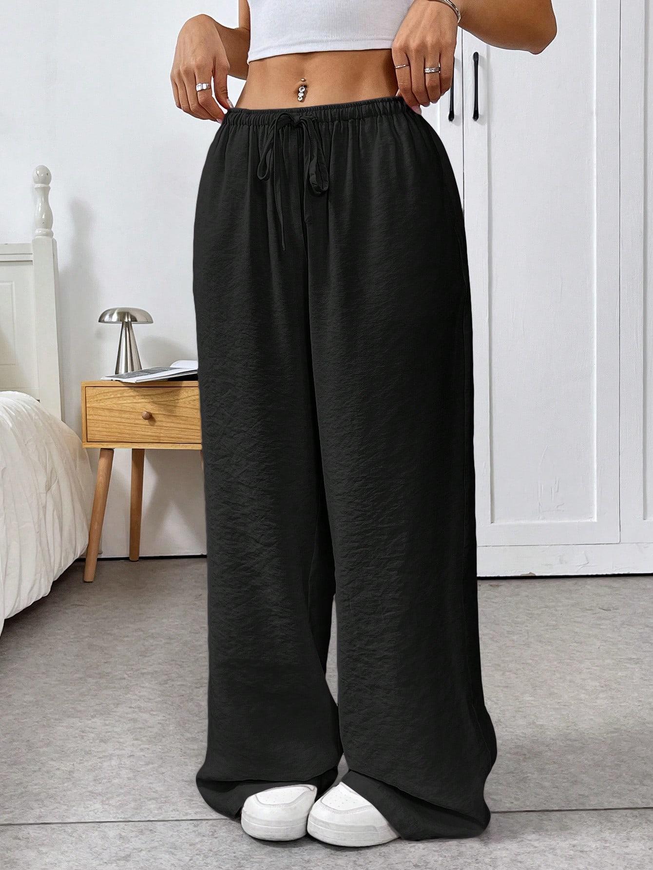 SHEIN CZARNE SPODNIE CASUAL S06__L