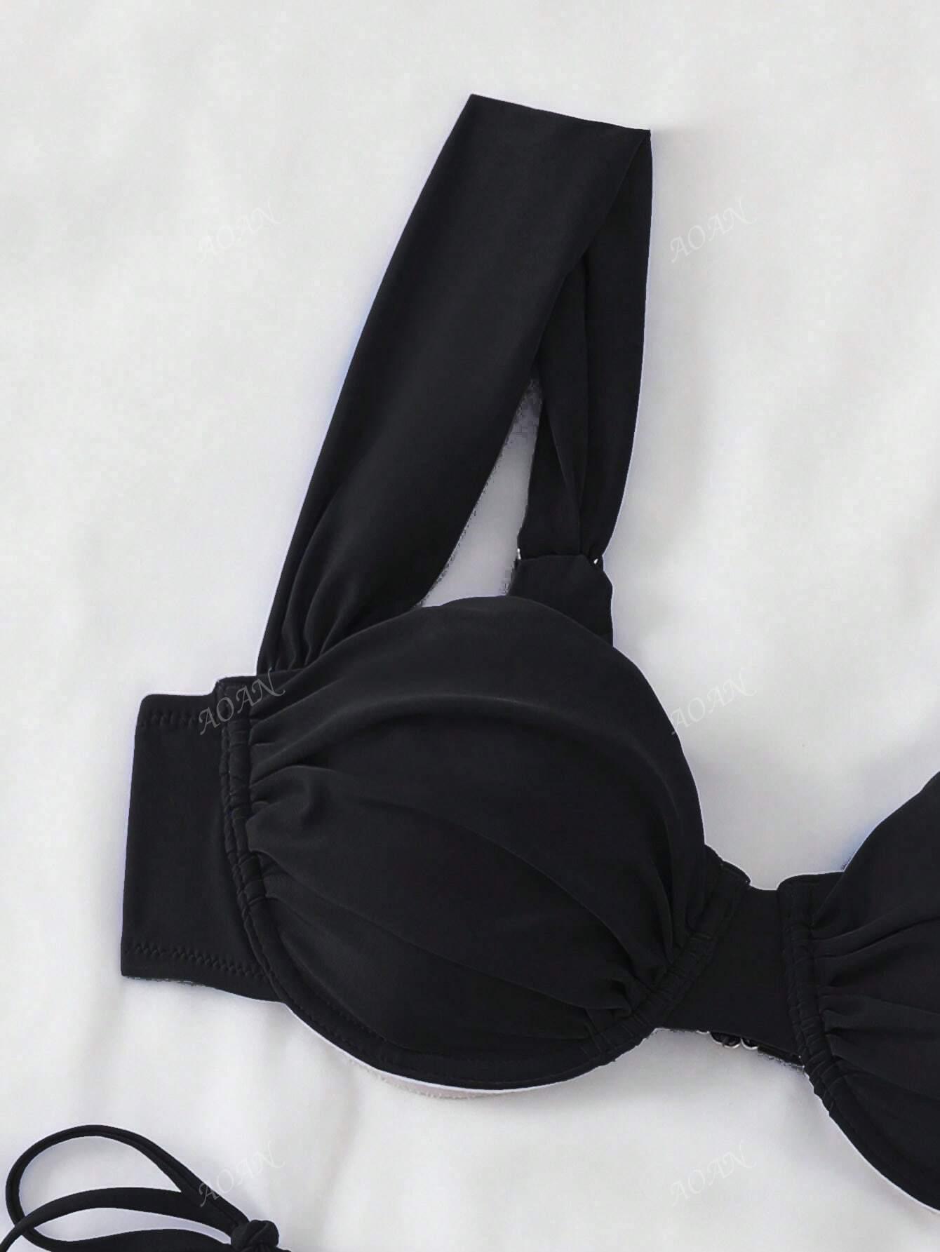 SHEIN DWUCZĘŚCIOWY STRÓJ KĄPIELOWY S09__M