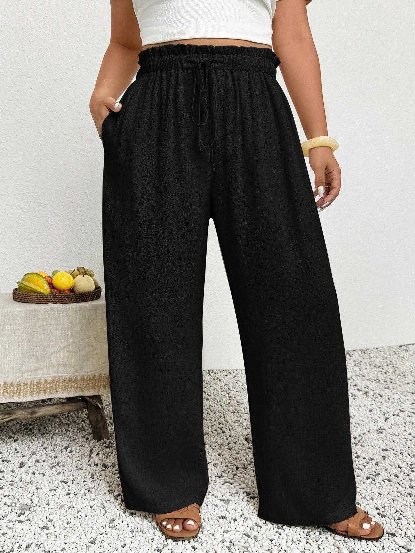 SHEIN CZARNE SPODNIE CASUAL S06__52