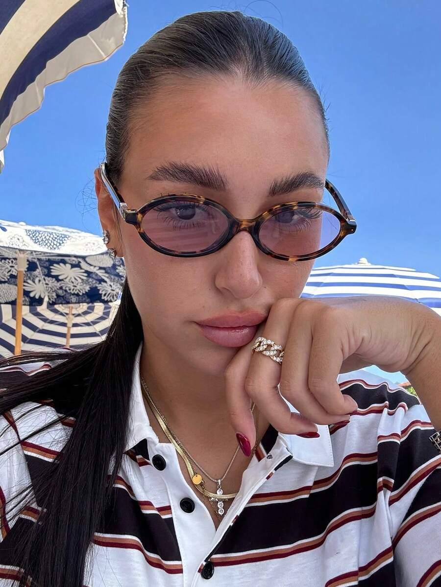 SHEIN OKULARY PRZECIWSŁONECZNE ANIMAL PRINT S07