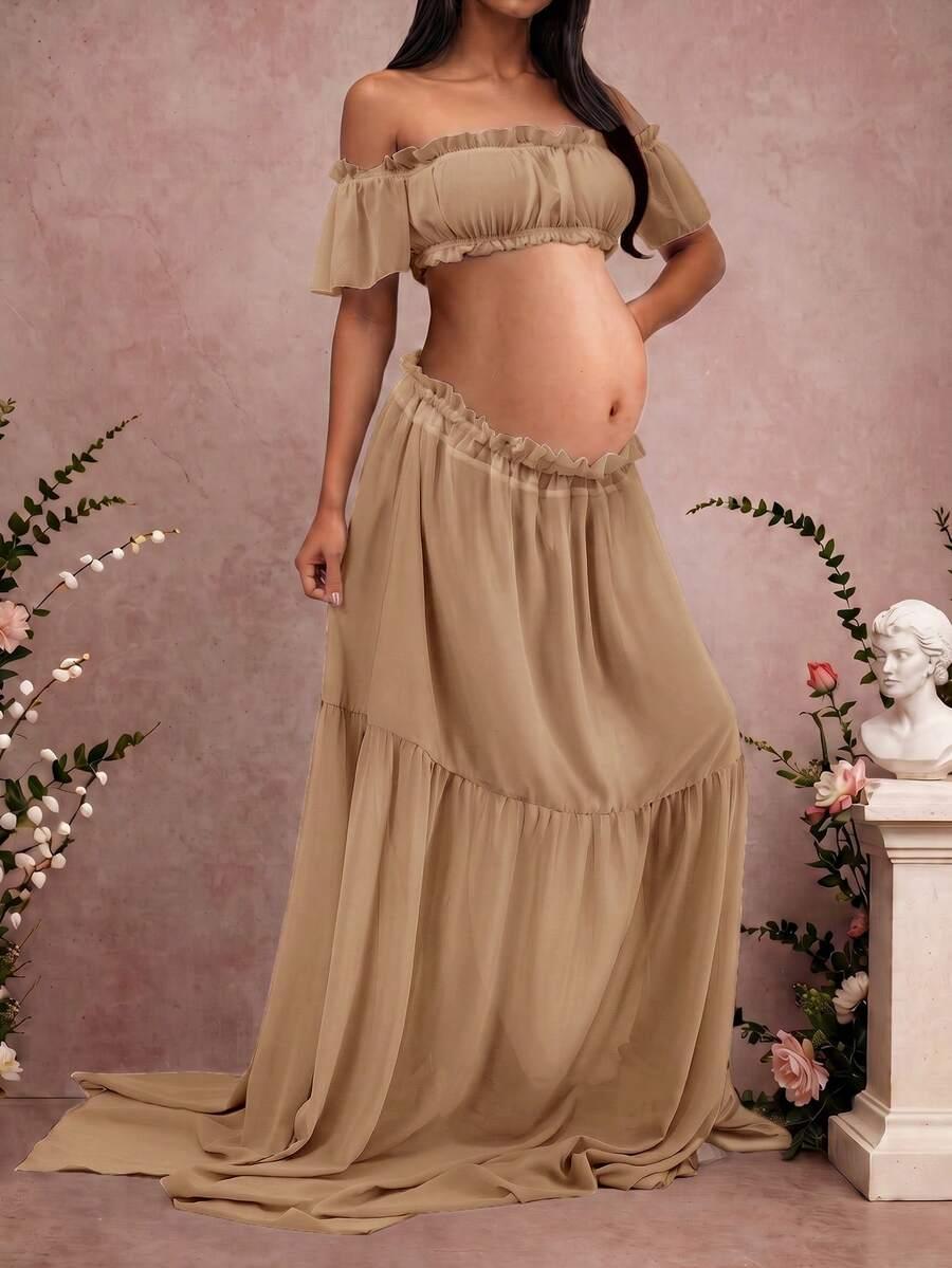 SHEIN TOP SPÓDNICA CIĄŻOWY KOMPLET S06__XL