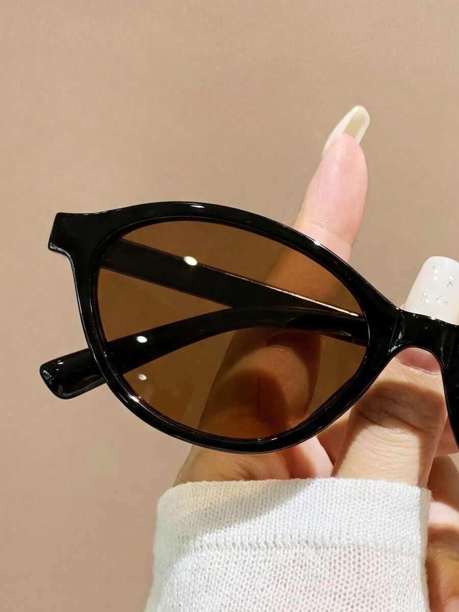 SHEIN OKULARY PRZECIWSŁONECZNE CZARNE OPRAWKI S07
