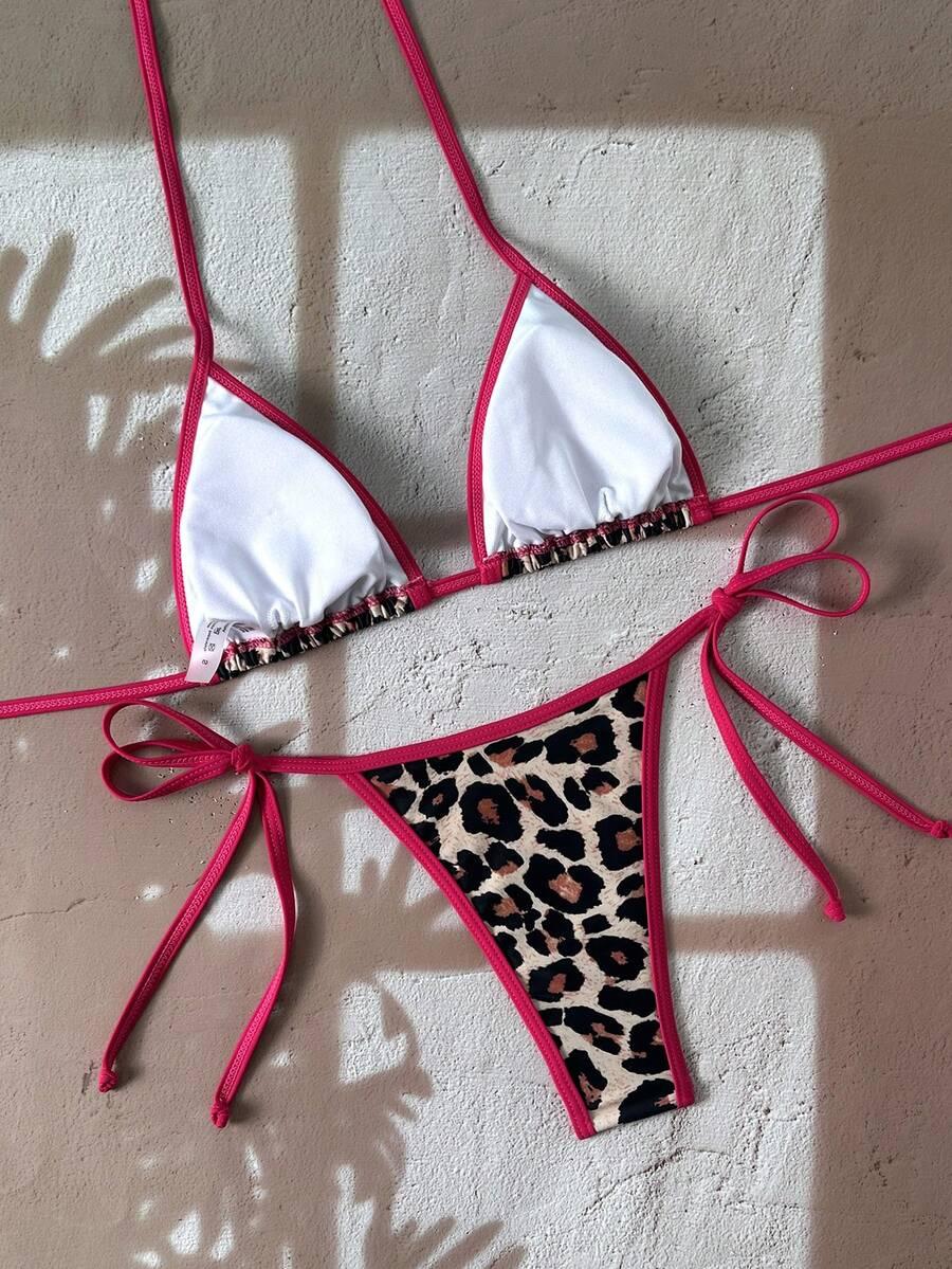 SHEIN DÓŁ OD BIKINI ANIMAL PRINT S09__XS