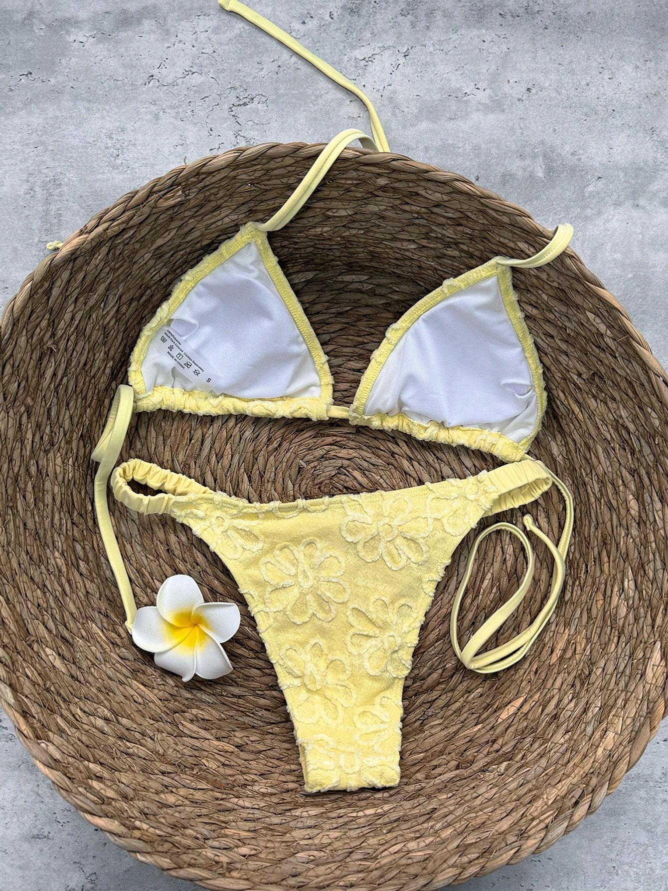 SHEIN DWUCZĘŚCIOWY STRÓJ KĄPIELOWY S09__XS