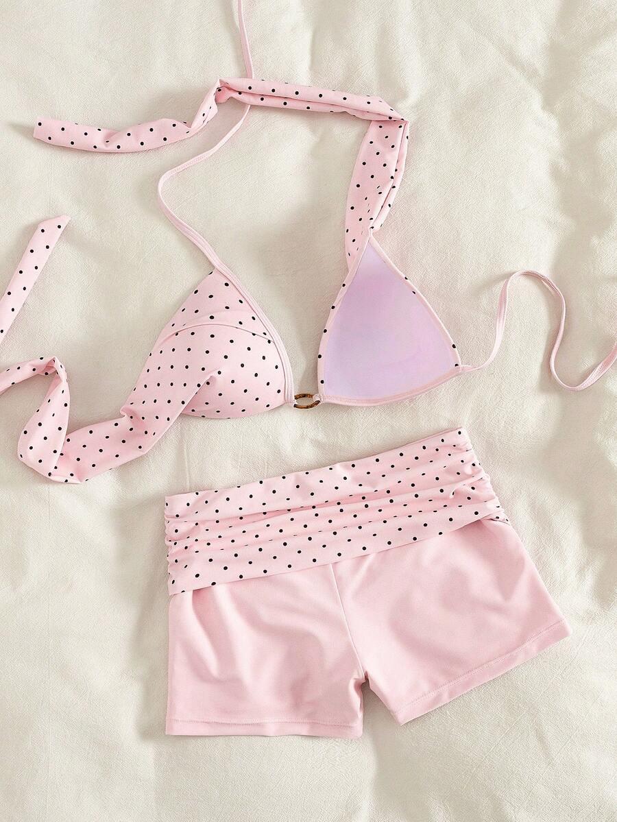 SHEIN DWUCZĘŚCIOWY STRÓJ KĄPIELOWY S09__XS