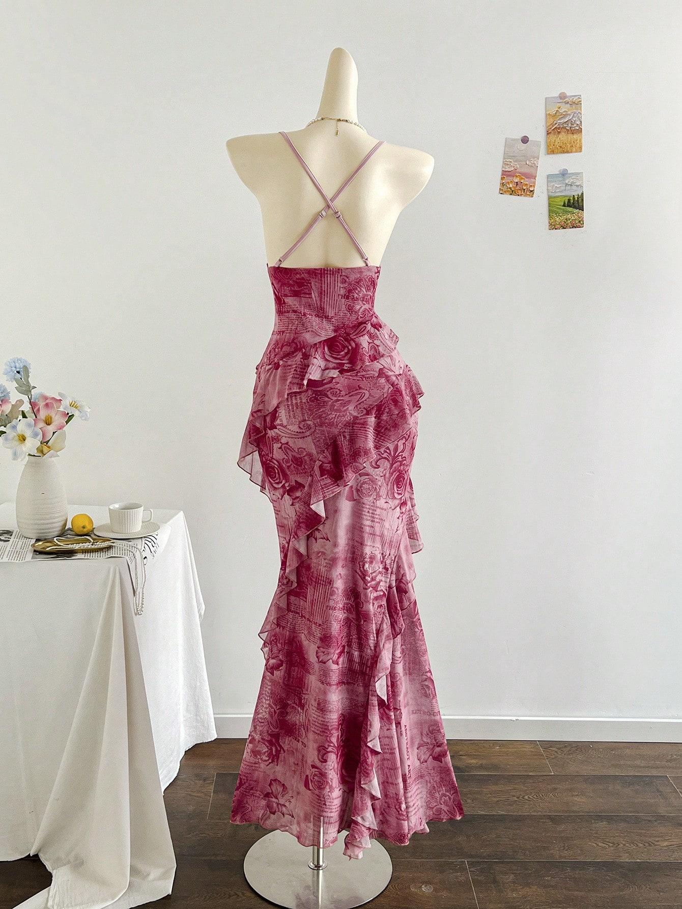 SHEIN RÓŻOWA SUKIENKA WZÓR S09__M