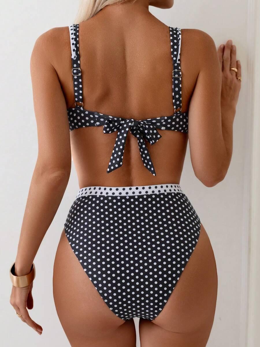SWIM CHICCIA DWUCZĘŚCIOWE BIKINI W GROSZKI S09__XL